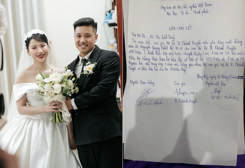 Lấy chàng trai nhà đối diện, cô dâu Hà Nội tiết lộ bản cam kết độc lạ của mẹ