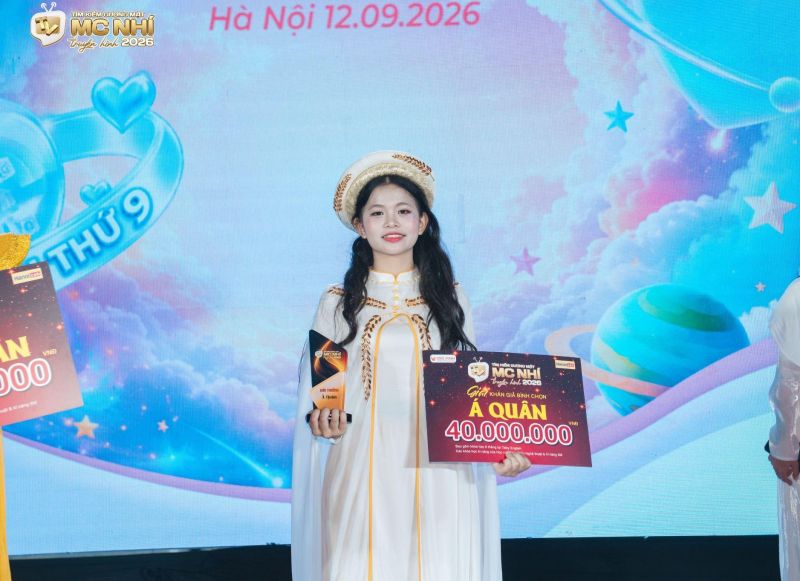 NGUYỄN NGỌC BẢO TRINH TRỞ THÀNH Á QUÂN “TÌM KIẾM GƯƠNG MẶT MC NHÍ TRUYỀN HÌNH 2026”