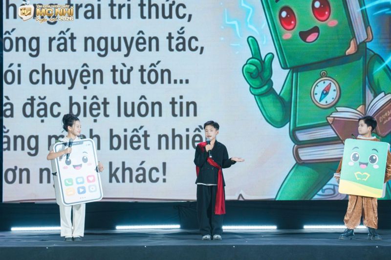 Trung Tú xuất sắc chạm tới Ngôi vị Á quân MC Nhí Truyền hình nhờ truyền tải về Văn hoá đọc